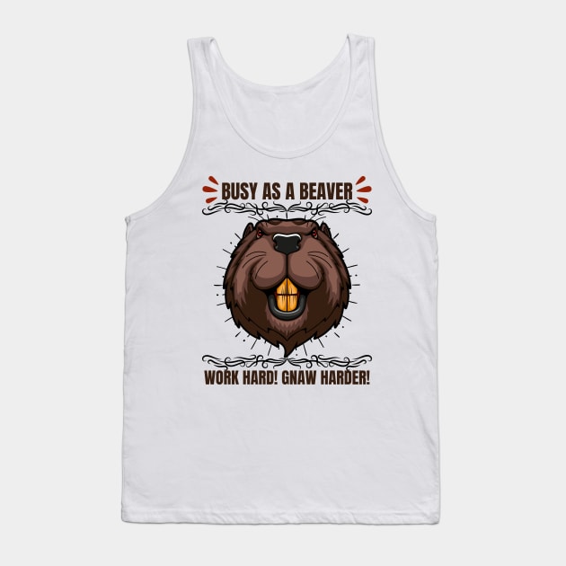 Beaver Tank Top by Pearsville